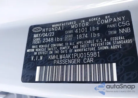 2023 Hyundai Elantra N z USA, uszkodzony, nr VIN KMHLW4AK1PU015981